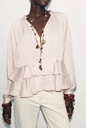 Ružová blúzka zara, zara,s