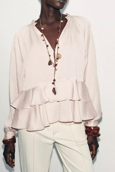 Ružová blúzka zara, zara,s