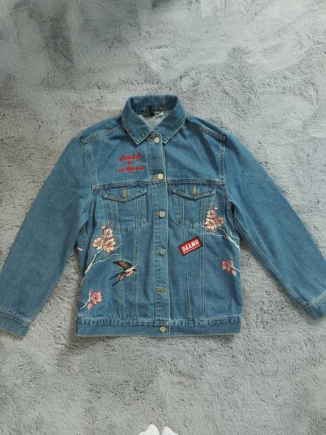 Rifľová bunda, h&m,34