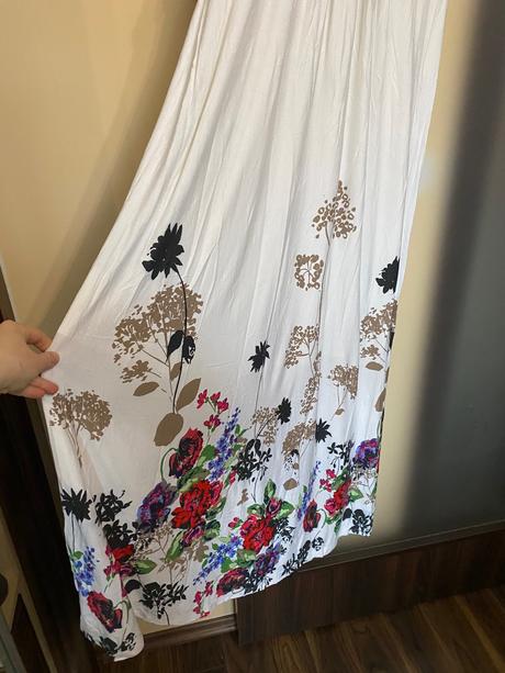 Dlhé letné kvetované šaty, aj ako tehotenské, l