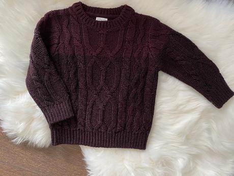 Bordový sveter, f&f,86