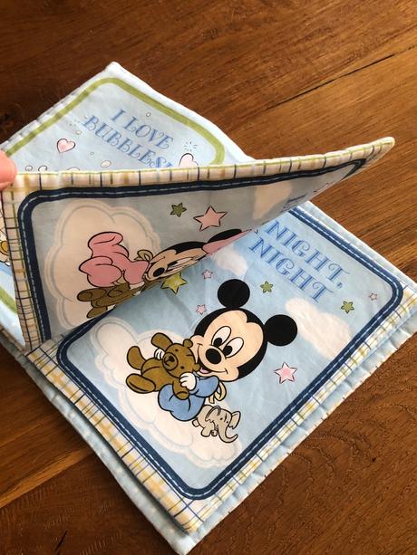 Látková knižka pre deti mickey mouse,
