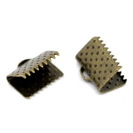 Bižutérna koncovka 10x8 mm bronzová, 