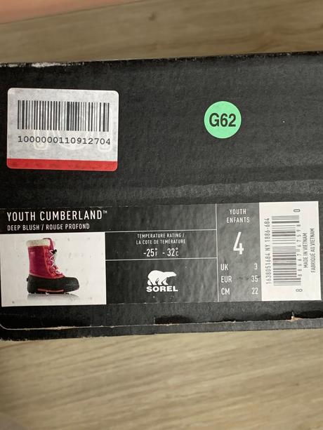 Teplé čižmy sorel, sorel,35