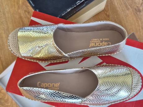 Metalické espadrilky, 41