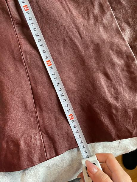 Bordovy kožený kabat, xs