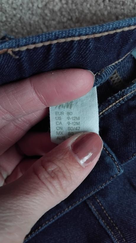 Riflové legíny h&m, h&m,80
