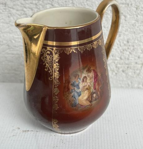 Starozitny vintage antik mliecnik 3 gracie nadoba,