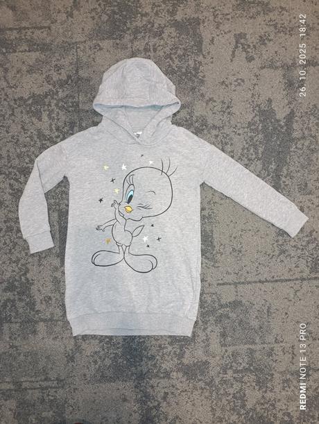 Dievčenské šaty s kapucňou, 122