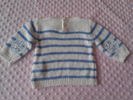 Svetrík so záplatami na lakti, f&f,62