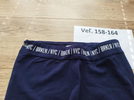 Tm. modré legíny veľ. 158/164, takko,158