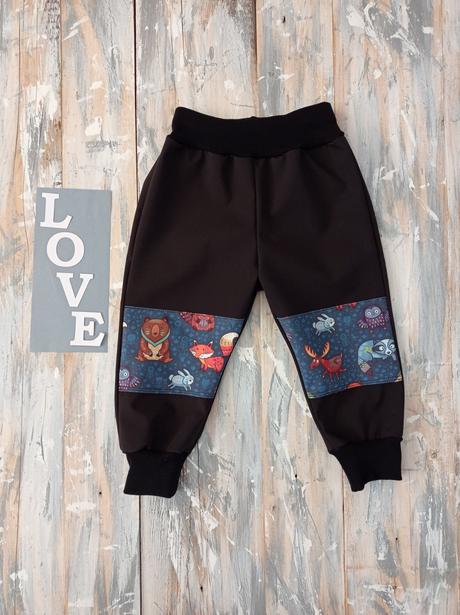 Zimné softshellové nohavice c, 68 - 140