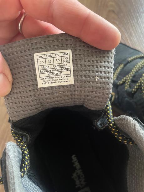 Turistická obuv jack wolfskin, 36