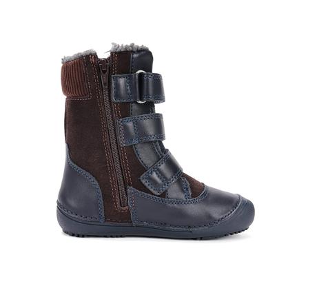 D.d. step - vysoké zimné topánky 063 chocolate, d.d.step,25 - 30