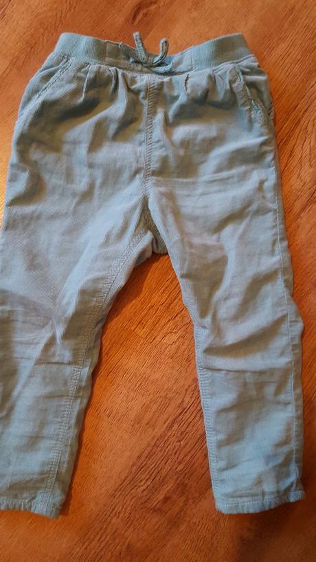 Kordove zateplene nohavice, h&m,92