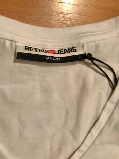 Retro jeans tričko, m
