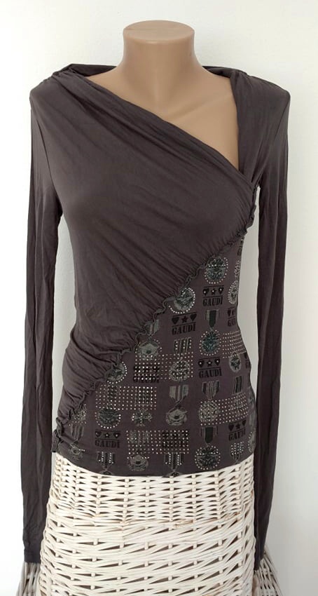 Luxusný topík od zn. gaudi - veľ. xs, gaudi,xs