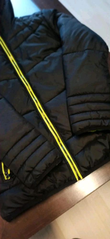 Zimná čierna vetrovka s kapucov chapter young vel, chapter young,170