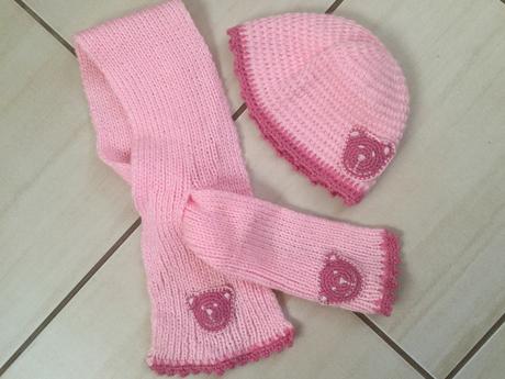 Súprava čiapočka a šalik, vel 1-2 roky, <50