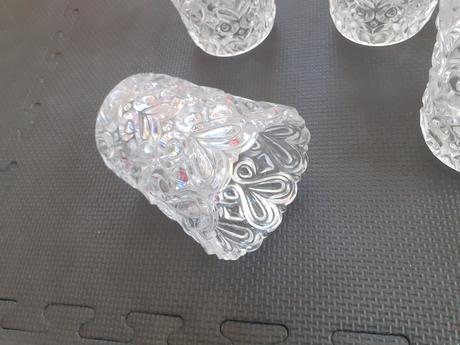 Sklenené kryty na luster 5 ks, 