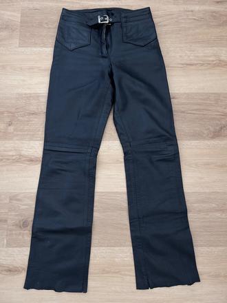 Dámske kožené nohavice, s