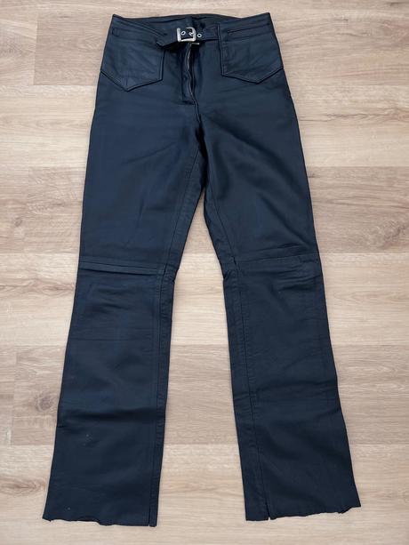 Dámske kožené nohavice, s