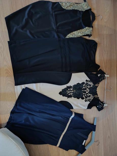 Šaty xs, s čierne, letné aj slávnostné, xs