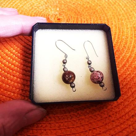 Náušnice z naturálnych kamienkov, 