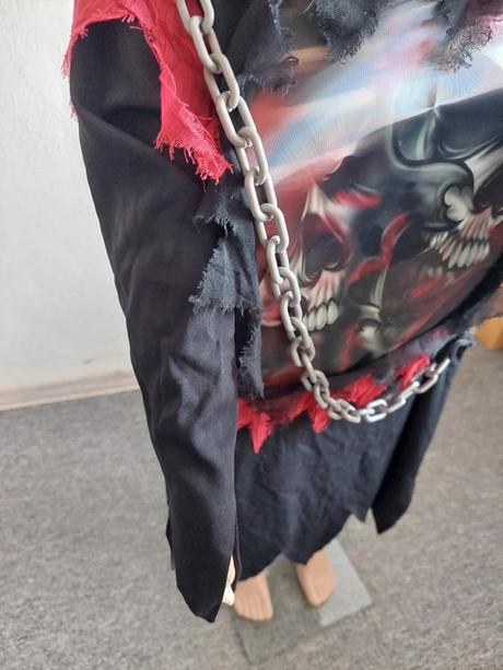 Zombie kostra / smrtka karnevalový kostým veľ.116,