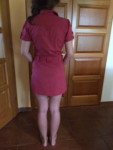 Červené košeľové šaty ľahučké, reserved,s