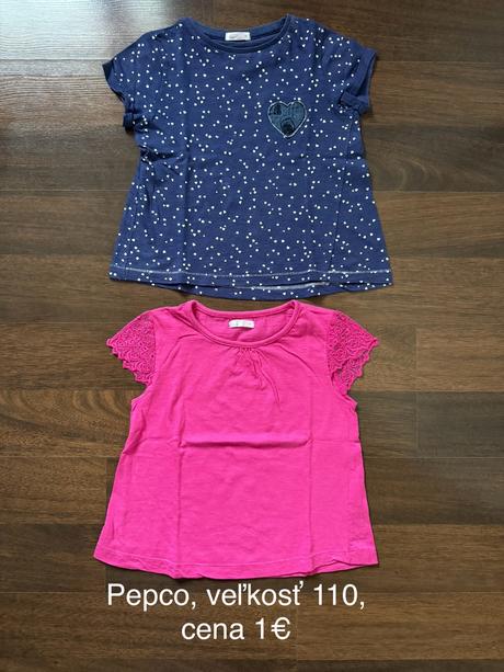 Tričká krátky rukáv, pepco,110