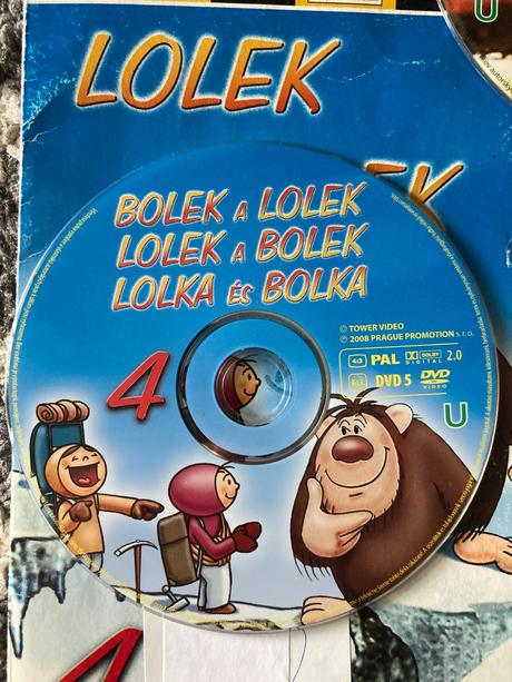 Dvd pinocchio, lolek a bolek, ozie boo, 