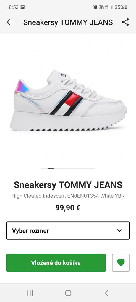 Tenisky th, tommy hilfiger,36