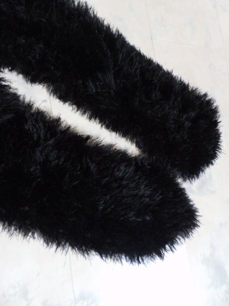 Luxusná kožušina - maxi šál, xxl