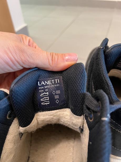 Zimné topánky lanetti, v.45, 45