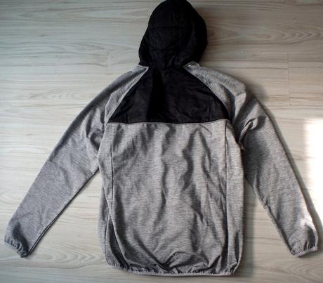 Mikina na zips zn. klimatex, v. l, čierna/šedá, l