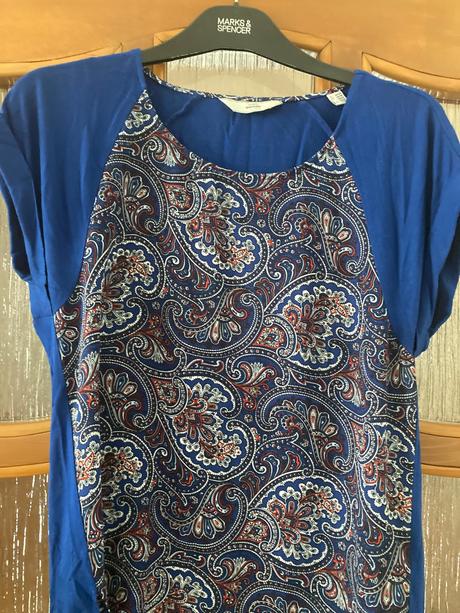 Letný komplet nohavice+blúzka vzor parsley, tchibo,38