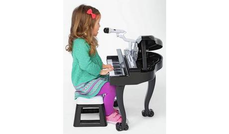 Elektronické krídlo klavír čierne,