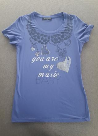 Tričko s kamienkovou aplikáciou, s