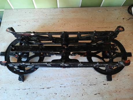 Váha kuchynská - starožitná 49 x 19 x 11 cm,