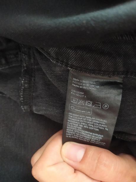 Čierne tehotenské rifle xl, h&m,xl