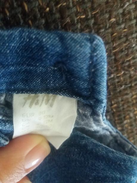 Riflové šaty, h&m,80