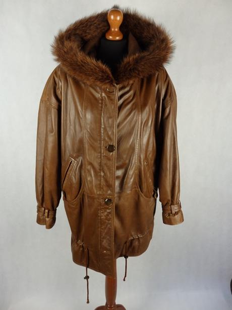 Vintage kožená bunda, 42