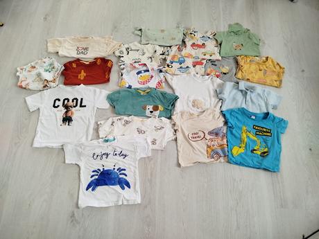 Veľký balík letných tričiek veľ.86/92, 86