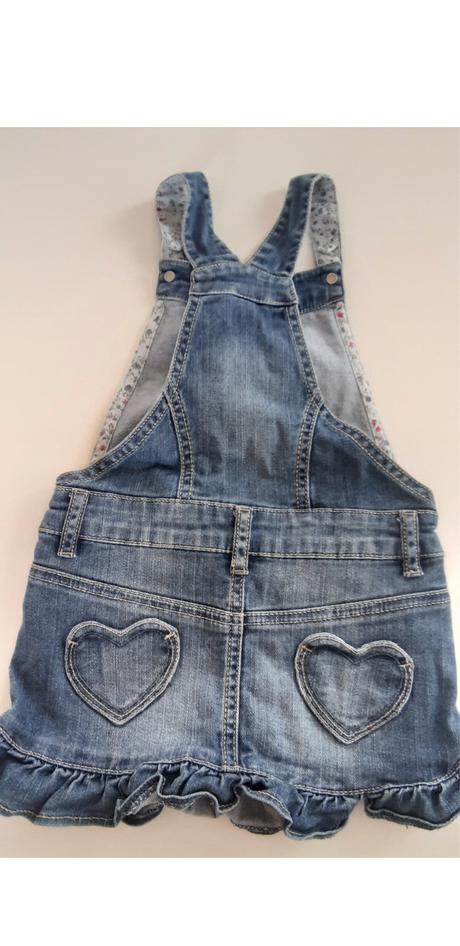 Riflová sukňa na traky, benetton,104