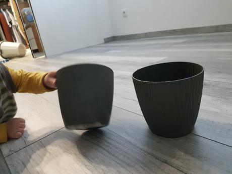 Dekoračný, ozdobený kvetináč 3ks, 