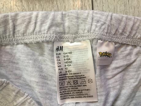 Chlapčenske pyžamo pokemon dvojbalenie, h&m,110 / 116 / 134 / 140