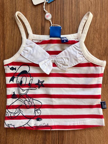 Dievčenské tričko s kačičkami 2 pack (6-9 mes), original marines,68 / 74