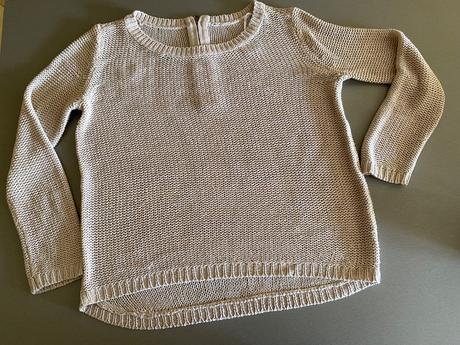 Ľahučký kremovy pulovrik, s