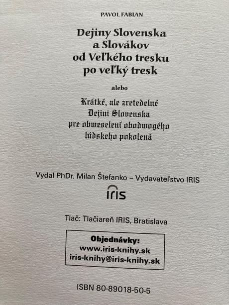 Dejiny slovenska a slovákov od veľkého tresku po..,
